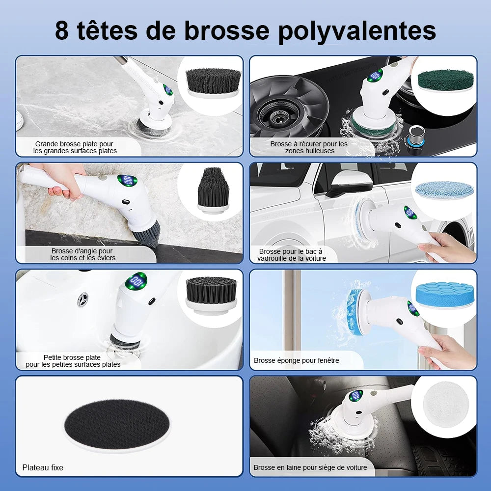 Brosse a nettoyage electrique tete