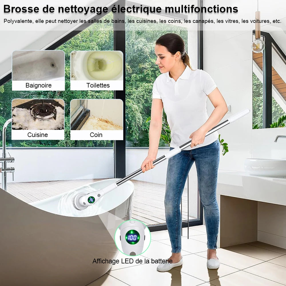 Brosse a nettoyage electrique multifonction