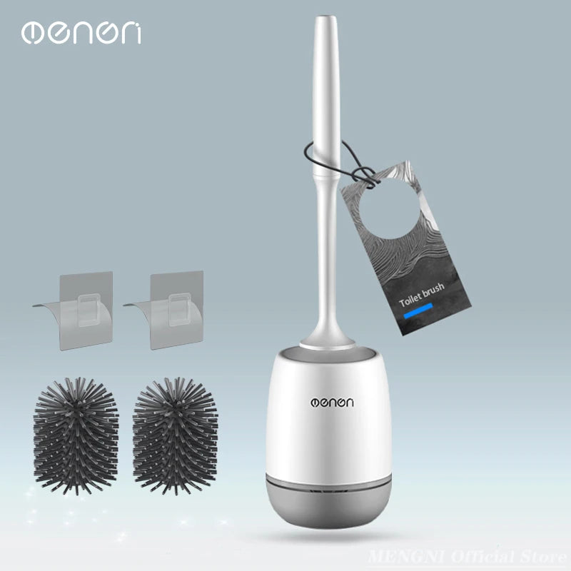 Brosse de toilette WC deux brosse gris