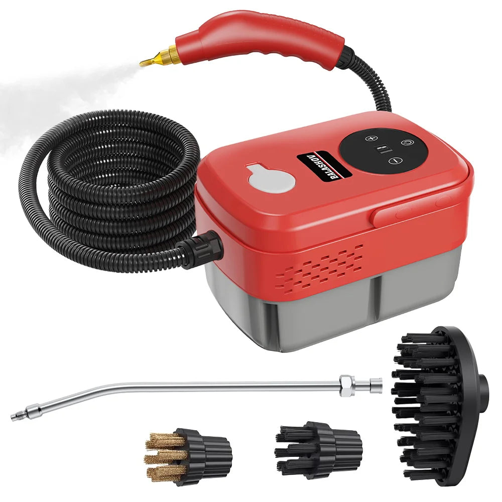 Nettoyeurs a vapeur portatifs rouge