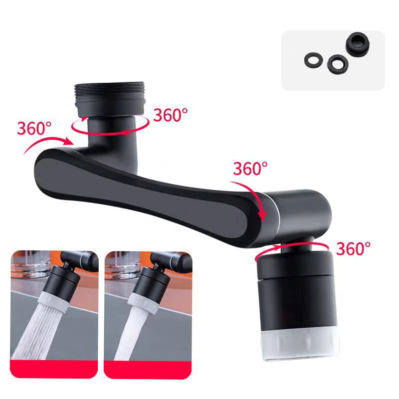 Rallonge de robinet 2 mode noir