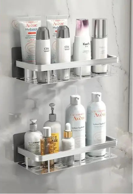 Rangement de toilette blanc