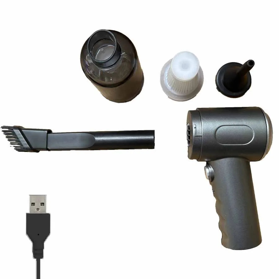 aspirateur portable argente