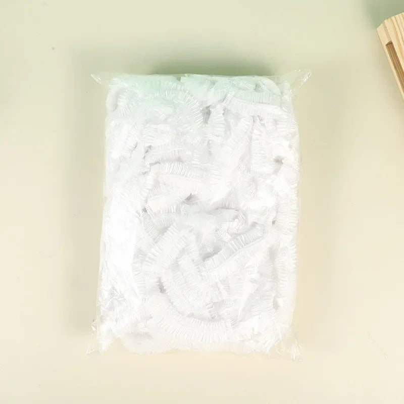 bonnet de douche blanc