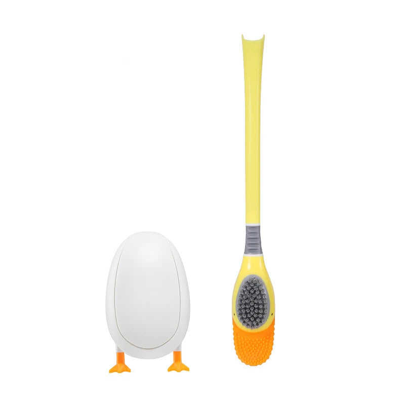 brosse toilette canard jaune